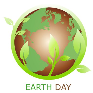 Earth symbol, logo company clipart