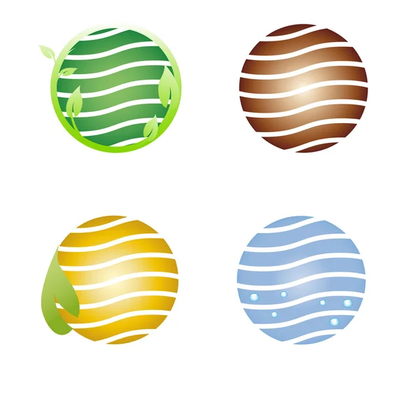 Tierra símbolo, logotipo de la empresa — Archivo Imágenes Vectoriales