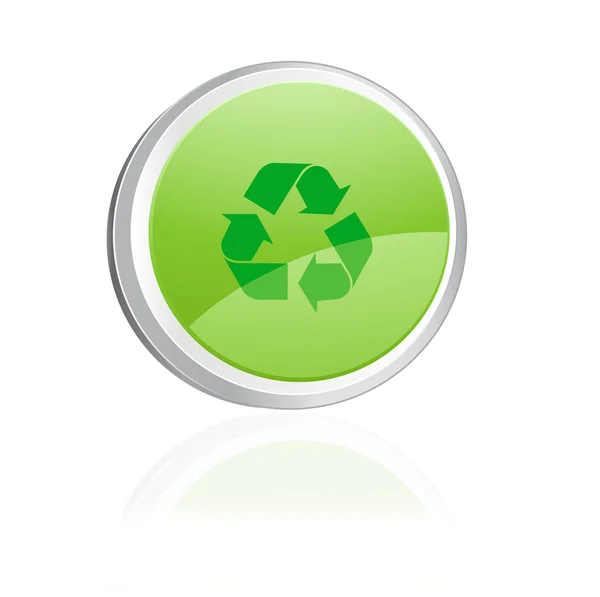 Kolekcja ekologia ikona, zielony — Wektor stockowy