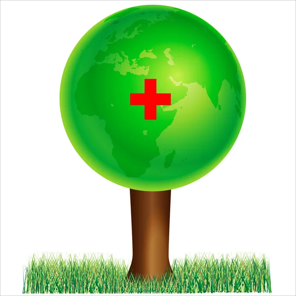生态绿色地球 — 图库矢量图片