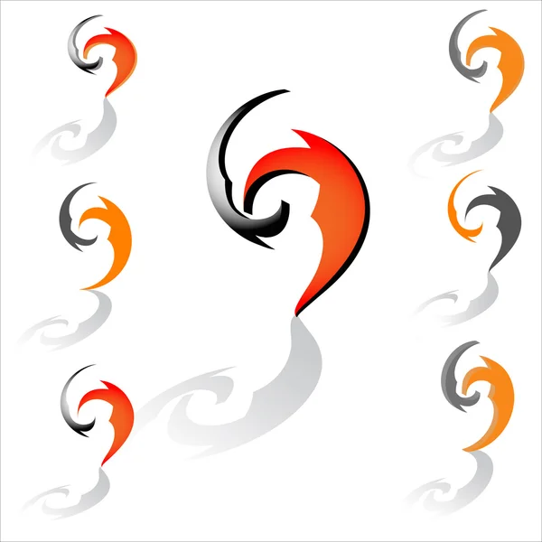 Logo 设计的抽象符号 — 图库矢量图片