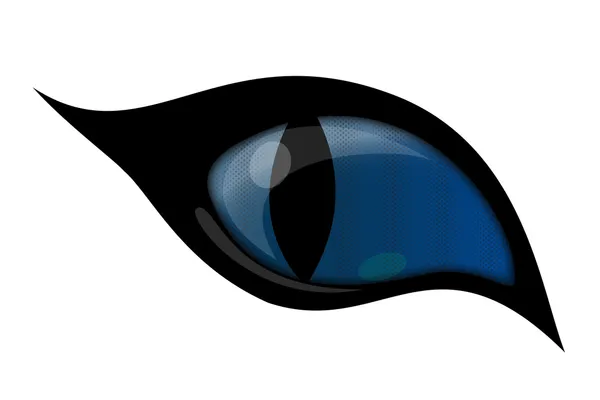 Blue cat eye — Stock Vector