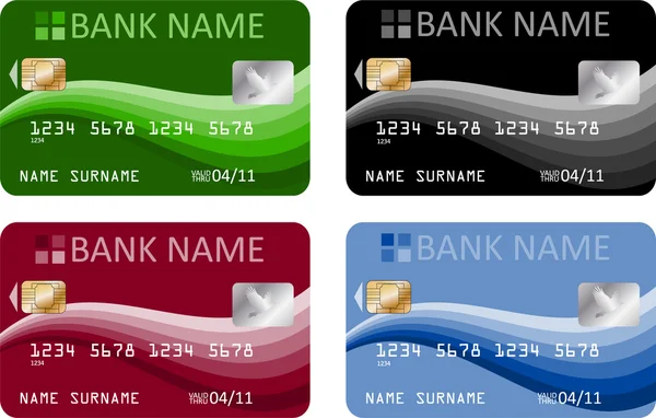 Karty kredytowe — Wektor stockowy
