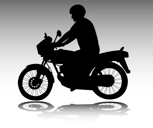 Motosikletçi — Stok Vektör