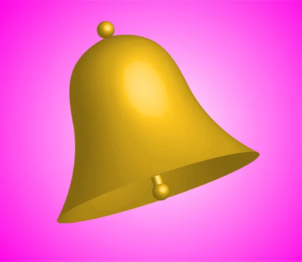 Cloche dorée — Image vectorielle