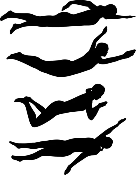 Styles de natation — Image vectorielle
