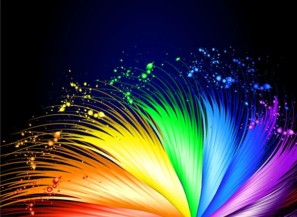 Rainbow virvel bakgrund — Stock vektor