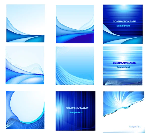 Abstract vector background set — Stock Vector