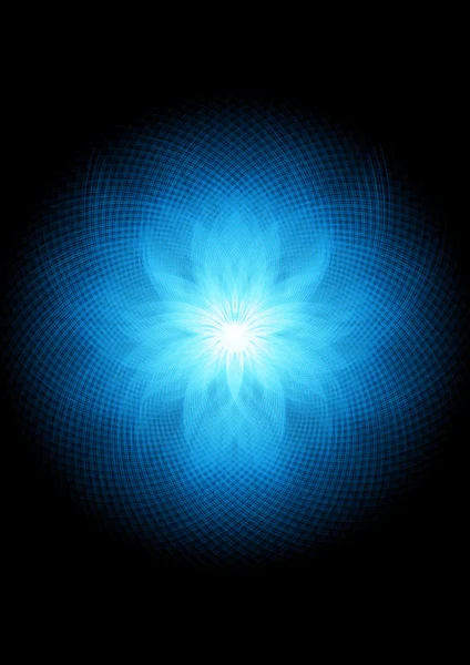 Абстрактний фон з синьою квіткою — стокове фото