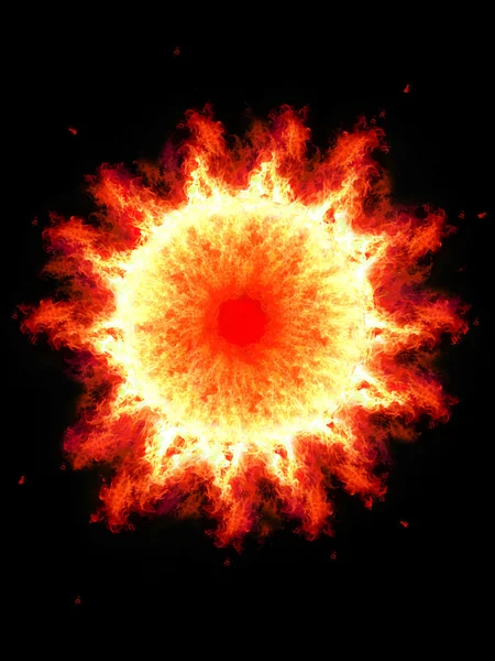 Огненный шар Абстрактный фон — стоковое фото