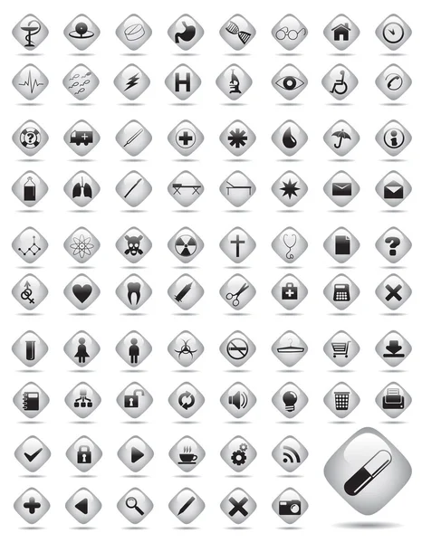 stock vector Medical buttons. Vector