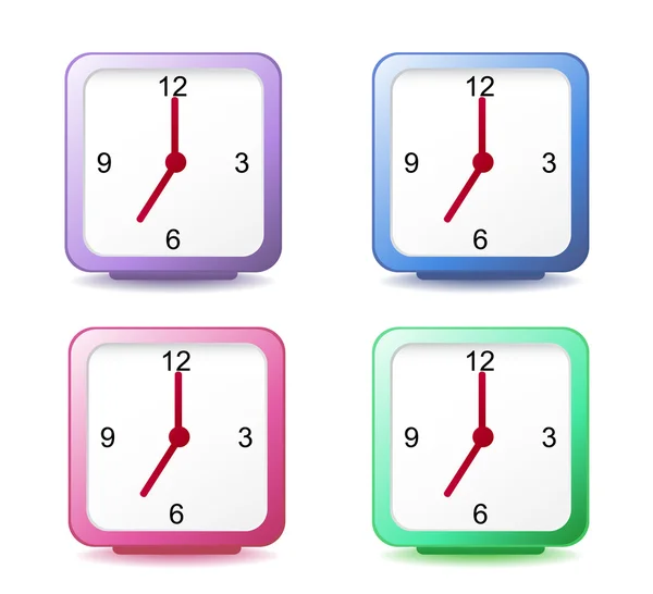 stock vector Set clocks