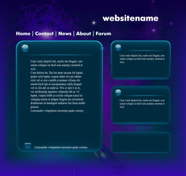 vektör web sitesi tasarım şablonu