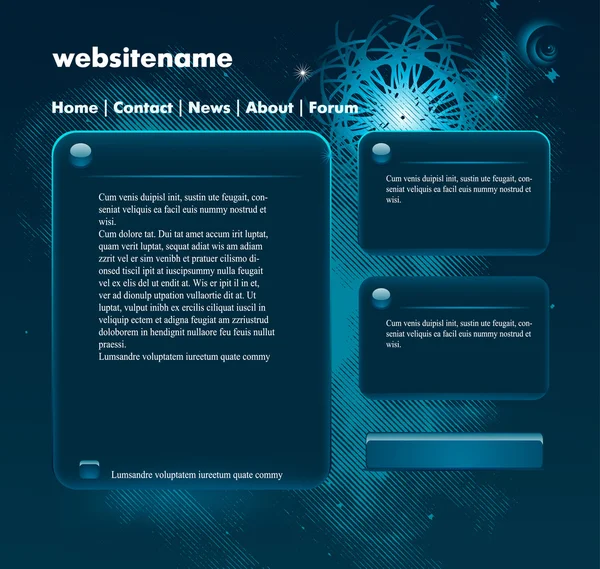 Modèle de conception de site Web vectoriel — Image vectorielle