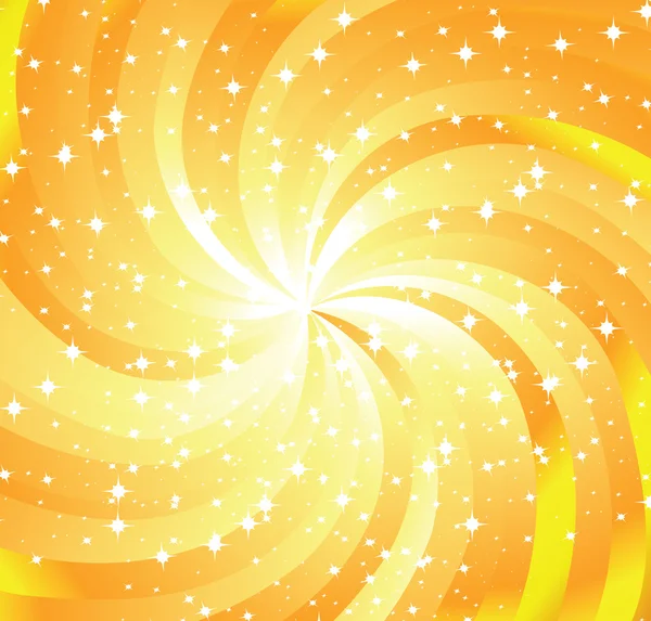 Swirl жовтому фоні — стоковий вектор