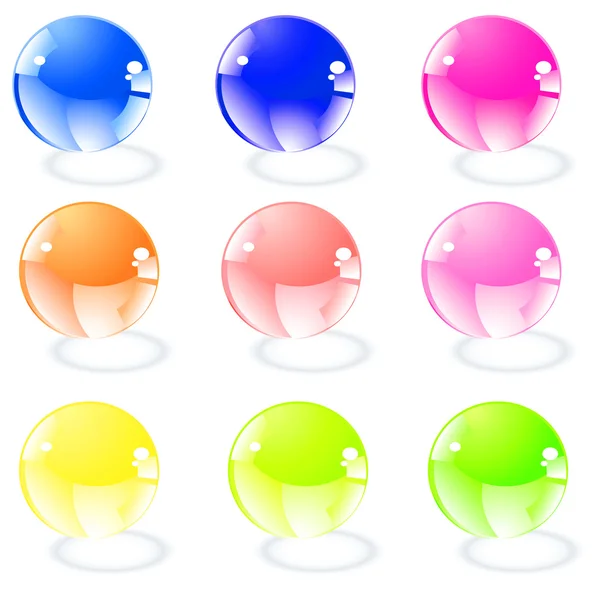 Definir botões coloridos — Vetor de Stock