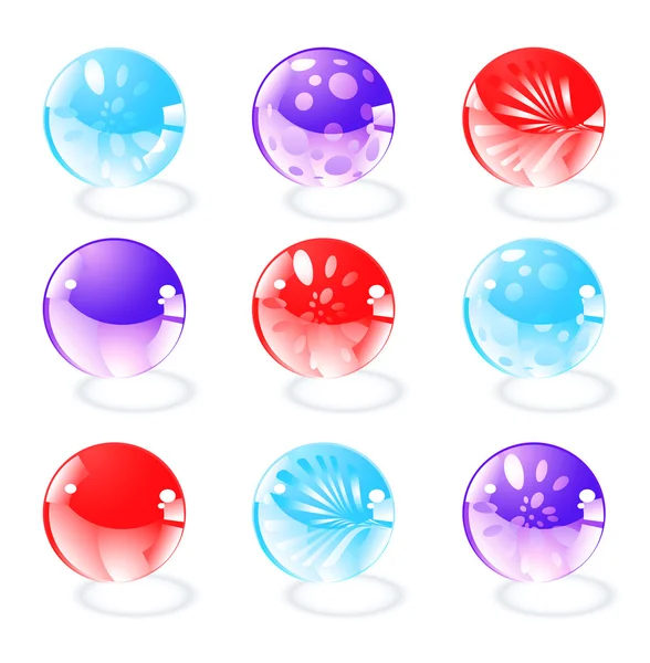Set glossy web buttons — Stock Vector