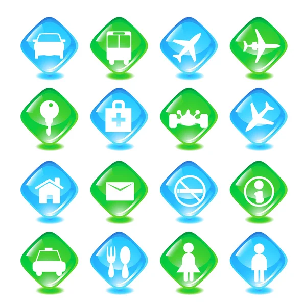 Set transport vector icons — Stock Vector