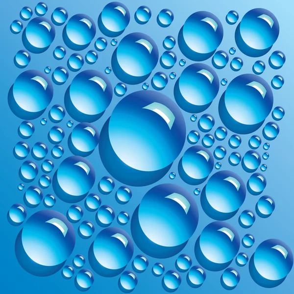 Rent vatten bubblor — Stock vektor