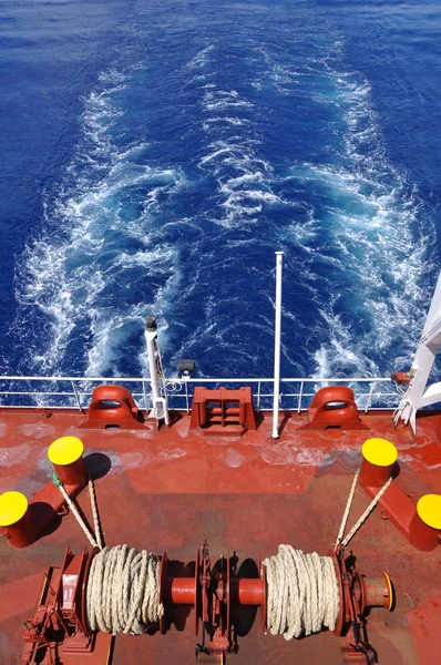 化学物質の船尾に係留装置 — ストック写真