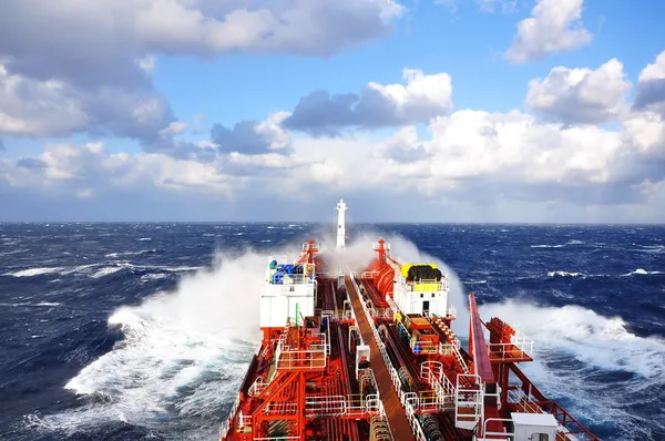 Chemical tanker at sea — 스톡 사진