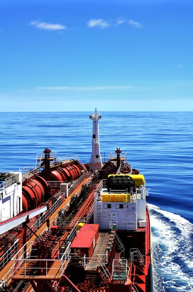 Δεξαμενόπλοιο μεταφοράς χημικών στη θάλασσα — Φωτογραφία Αρχείου
