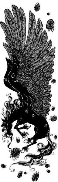 Étalon noir — Image vectorielle