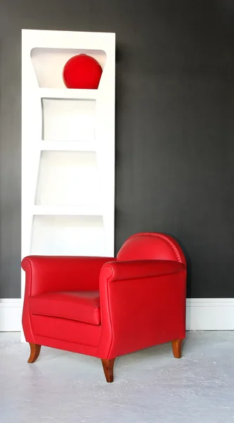 红色扶手椅 — 图库照片