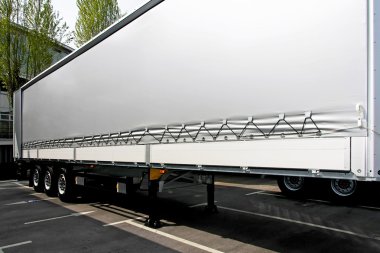 Semi trailer clipart