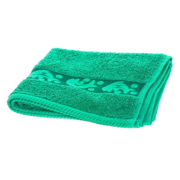 Grön handduk — Stockfoto