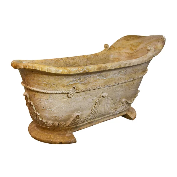 Marble bathtub isolated — Stock Photo, Image