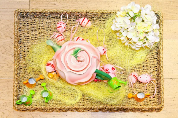 Easter tray — Stock Photo, Image