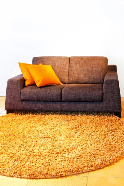 Linen sofa — Stock Photo, Image