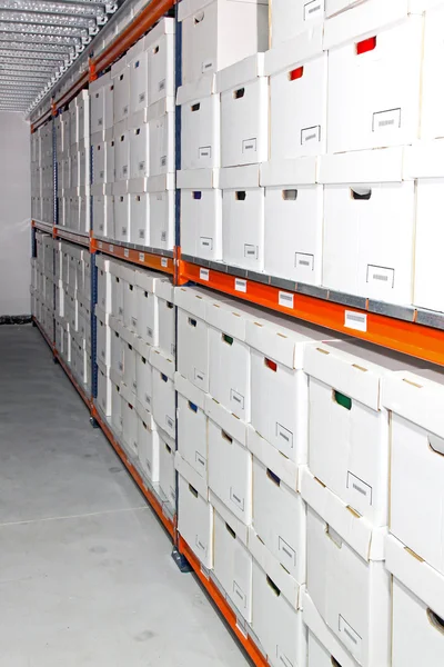 Boxes rack — Stock Photo, Image