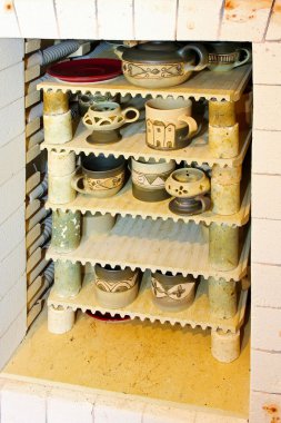 Ceramic kiln oven clipart