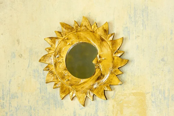 Χρυσός ήλιος πλαίσιο — Φωτογραφία Αρχείου