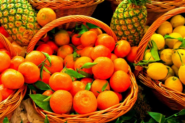 Tangerine basket — Stock Photo, Image