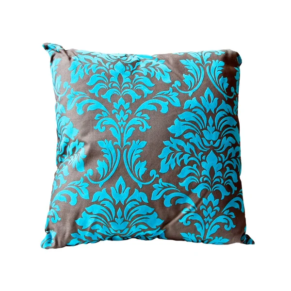 Blue ornament pillow — Stock Photo, Image