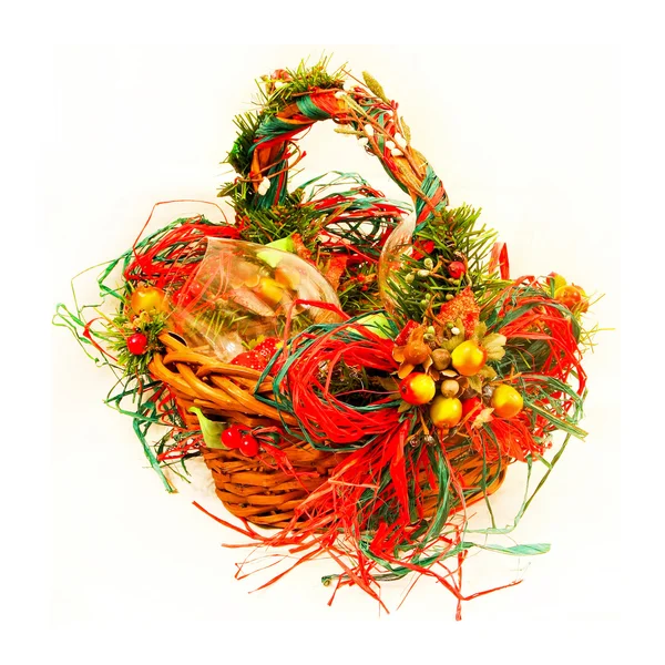Holiday basket — Stock Photo, Image