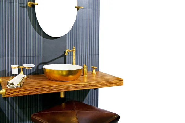 Brass lavatory — Stock Photo, Image