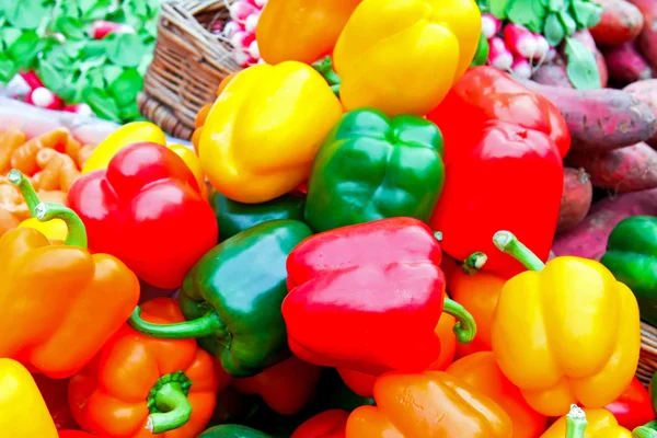Piaci színű paprika — Stock Fotó