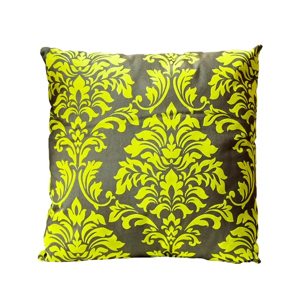 Green ornament pillow — Stock Photo, Image