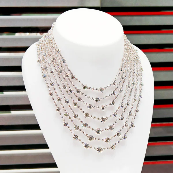 Diamanten Halskette — Stockfoto