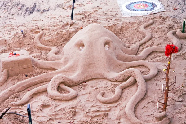 Zand octopus — Stockfoto