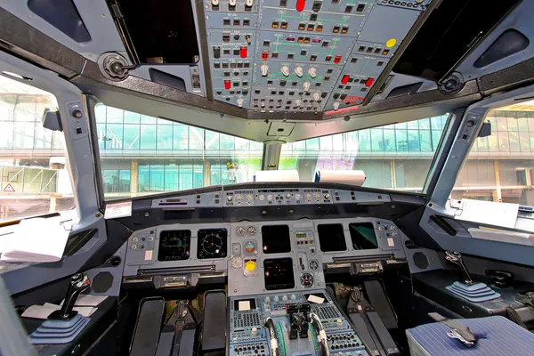 Repülőgép cockpit — Stock Fotó
