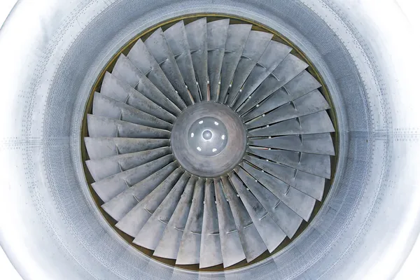 stock image Jet turbine blades