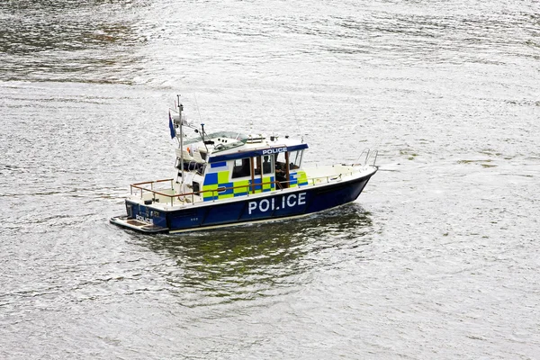 Policja łódź — Zdjęcie stockowe