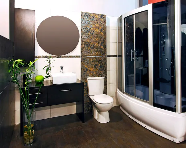 Ванная комната из бамбука — стоковое фото