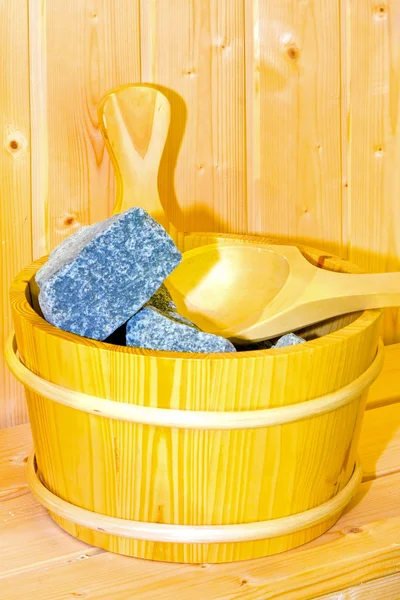 Sauna bucket — Stock Photo, Image