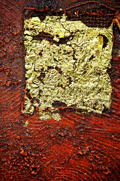 Guld och röd — Stockfoto